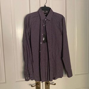 The Hank Kent Dress Shirt by Boss with Checkered Print size 15.5